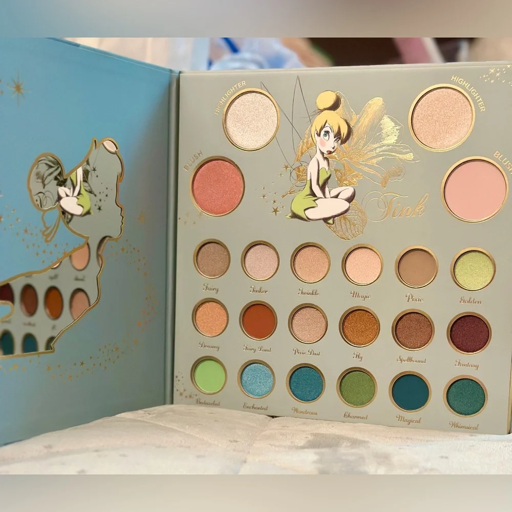 Taste Beauty Disney Tinker Bell Face & Eyeshadow Palette- everything you need